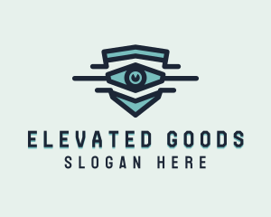 Blue Visual Eye logo design