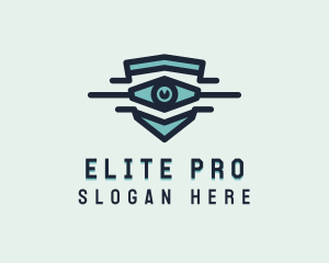 Blue Visual Eye logo design