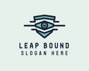 Blue Visual Eye logo design