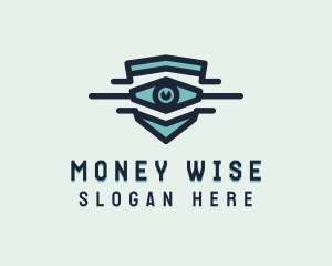 Blue Visual Eye logo design