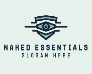 Blue Visual Eye logo design