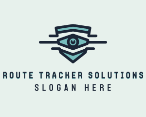 Blue Visual Eye logo design