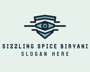 Blue Visual Eye logo design