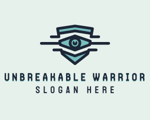 Blue Visual Eye logo design