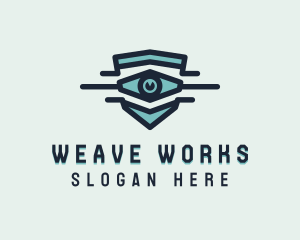 Blue Visual Eye logo design