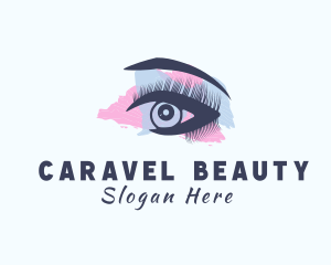 Woman Eyelash Beauty logo design