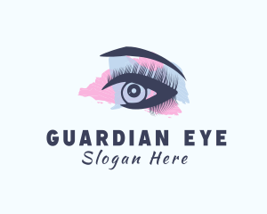 Woman Eyelash Beauty logo design