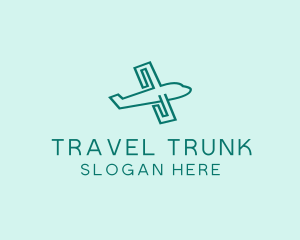 Airplane Travel Tour logo design