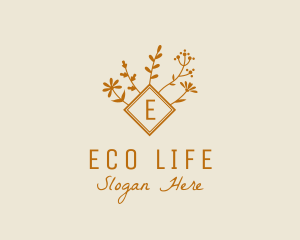 Autumn Floral Organic Florist logo design