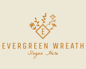 Autumn Floral Organic Florist logo design