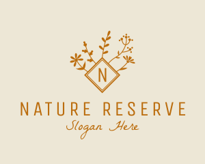 Autumn Floral Organic Florist logo design