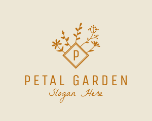 Autumn Floral Organic Florist logo design