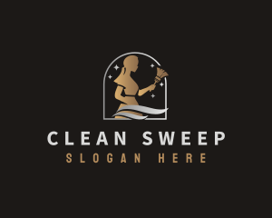 Housemaid Cleaning Lady logo