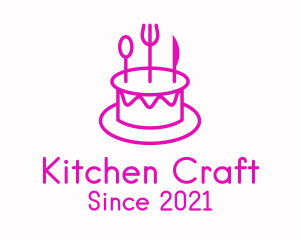 Pastry Cake Utensils logo design