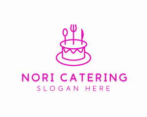 Pastry Cake Utensils logo design