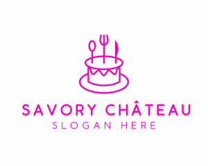 Pastry Cake Utensils logo design