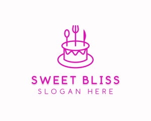 Pastry Cake Utensils logo design