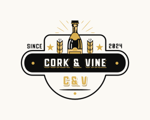 Bottle Liquor Winery logo design