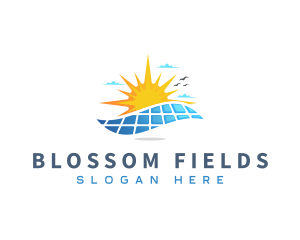 Sun Solar Field logo design