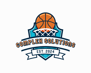 Basketball Varsity Shield logo design