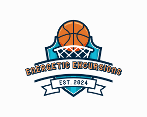 Basketball Varsity Shield logo design