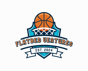 Basketball Varsity Shield logo design