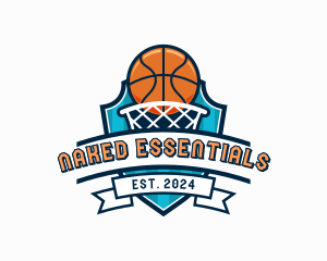 Basketball Varsity Shield logo design