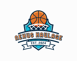 Basketball Varsity Shield logo design