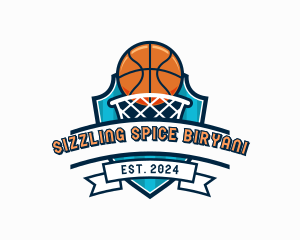 Basketball Varsity Shield logo design