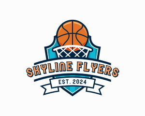 Basketball Varsity Shield logo design