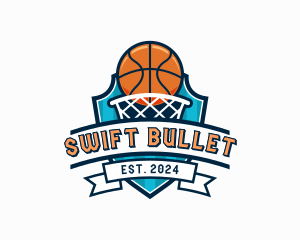 Basketball Varsity Shield logo design