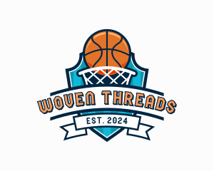 Basketball Varsity Shield logo design