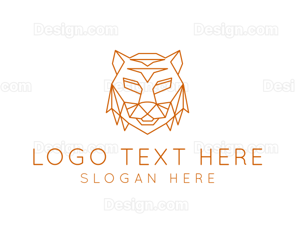 Geometric Beast Tiger Logo