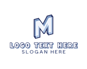 Generic 3D Brand Letter M logo