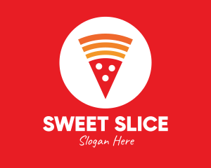 Modern Pizza Slice logo design