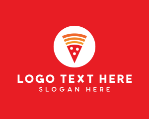 Pepperoni Pizza Slice Logo