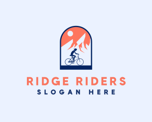 Mountain Biking Adventure logo design