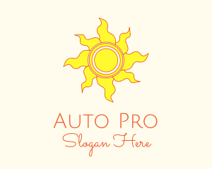 Yellow Summer Sun Logo