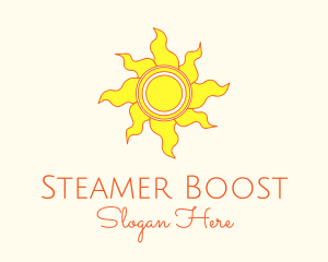 Yellow Summer Sun Logo