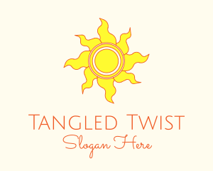 Yellow Summer Sun Logo