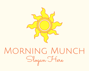 Yellow Summer Sun logo design