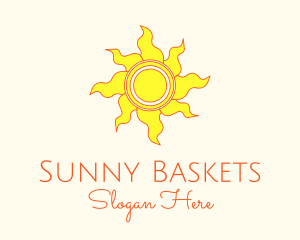 Yellow Summer Sun logo design