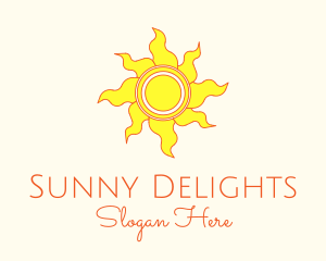 Yellow Summer Sun logo