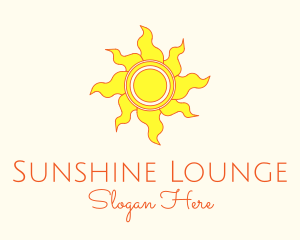 Yellow Summer Sun logo design