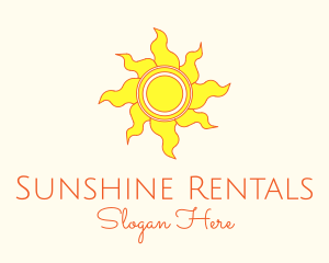 Yellow Summer Sun logo