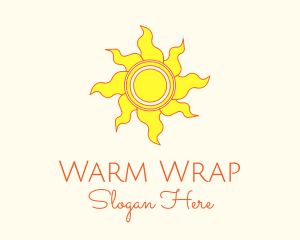 Yellow Summer Sun logo design