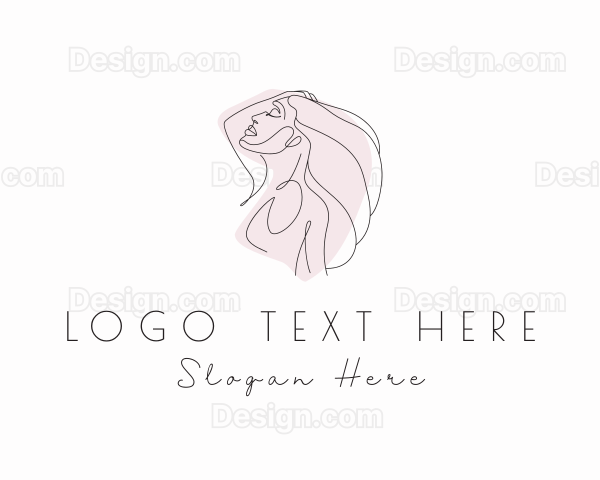 Elegant Lady Hairdresser Logo