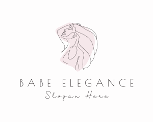 Elegant Lady Hairdresser logo design