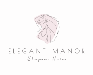 Elegant Lady Hairdresser logo design