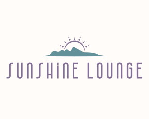 Mountain Face Sunshine logo design